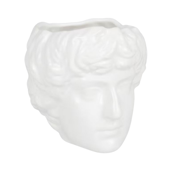 Vase visage blanc pot a crayon tête maisons du monde WILS