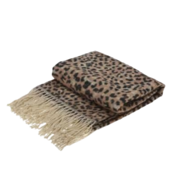 plaid leopard maisons du monde Wadiga