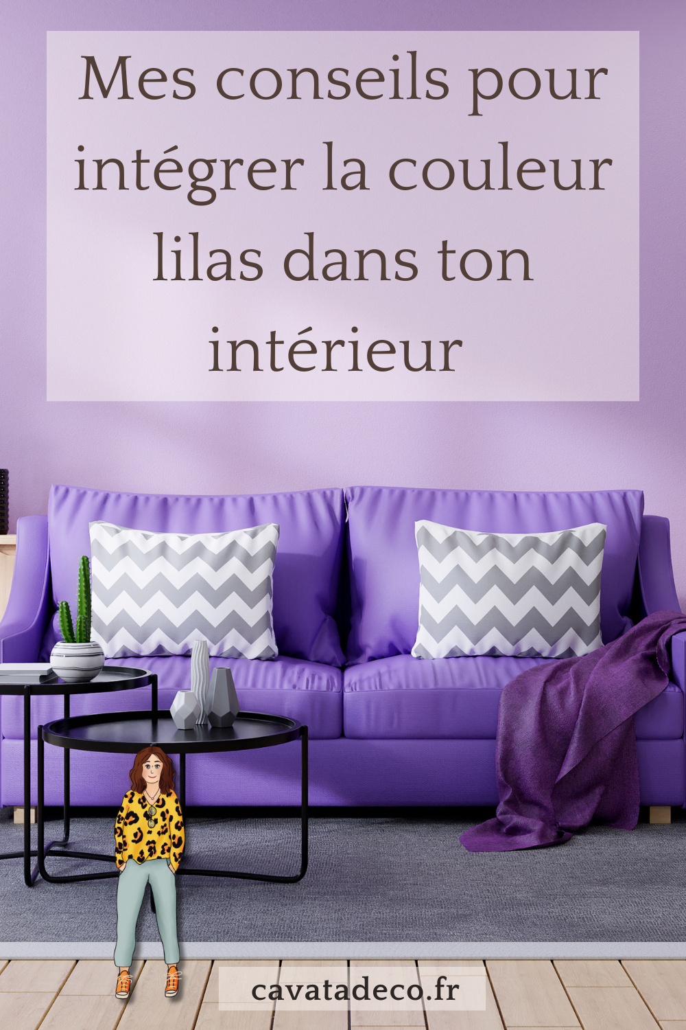 conseil pour intégrer la couleur lilas