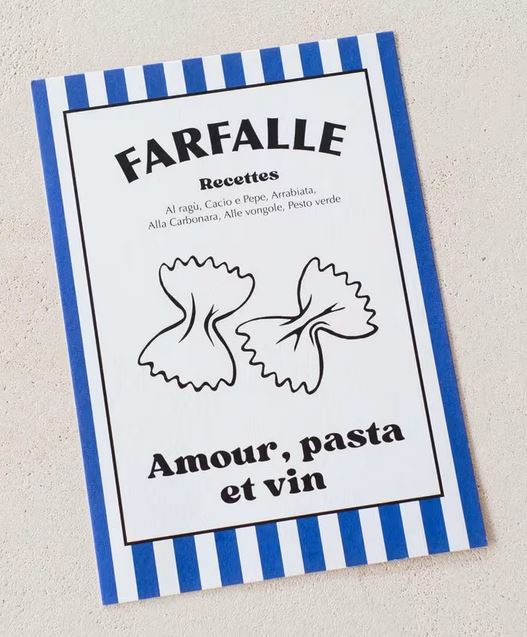 affiche pasta amour saint valentin