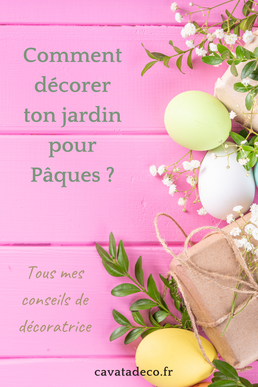 decorer jardin pâques